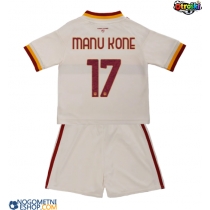 Otroški Nogometni dresi AS Roma Manu Kone #17 Gostujoči 2026-27 Kratek Rokav (+ Kratke hlače)